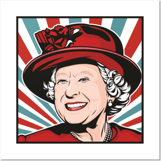 HRH Queen Elizabeth II Posters and Art